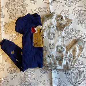 2 pair 18 Month 2 piece Pajamas
